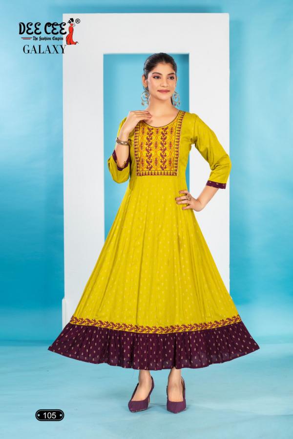 Deecee Galaxy Designer Chinon Kurti Collection